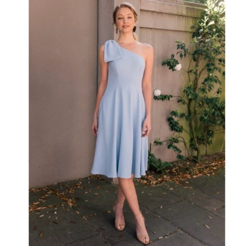 Gal Meets Glam Collection Yvonne Dream Crepe One-Shoulder Dress sz 10 NWT